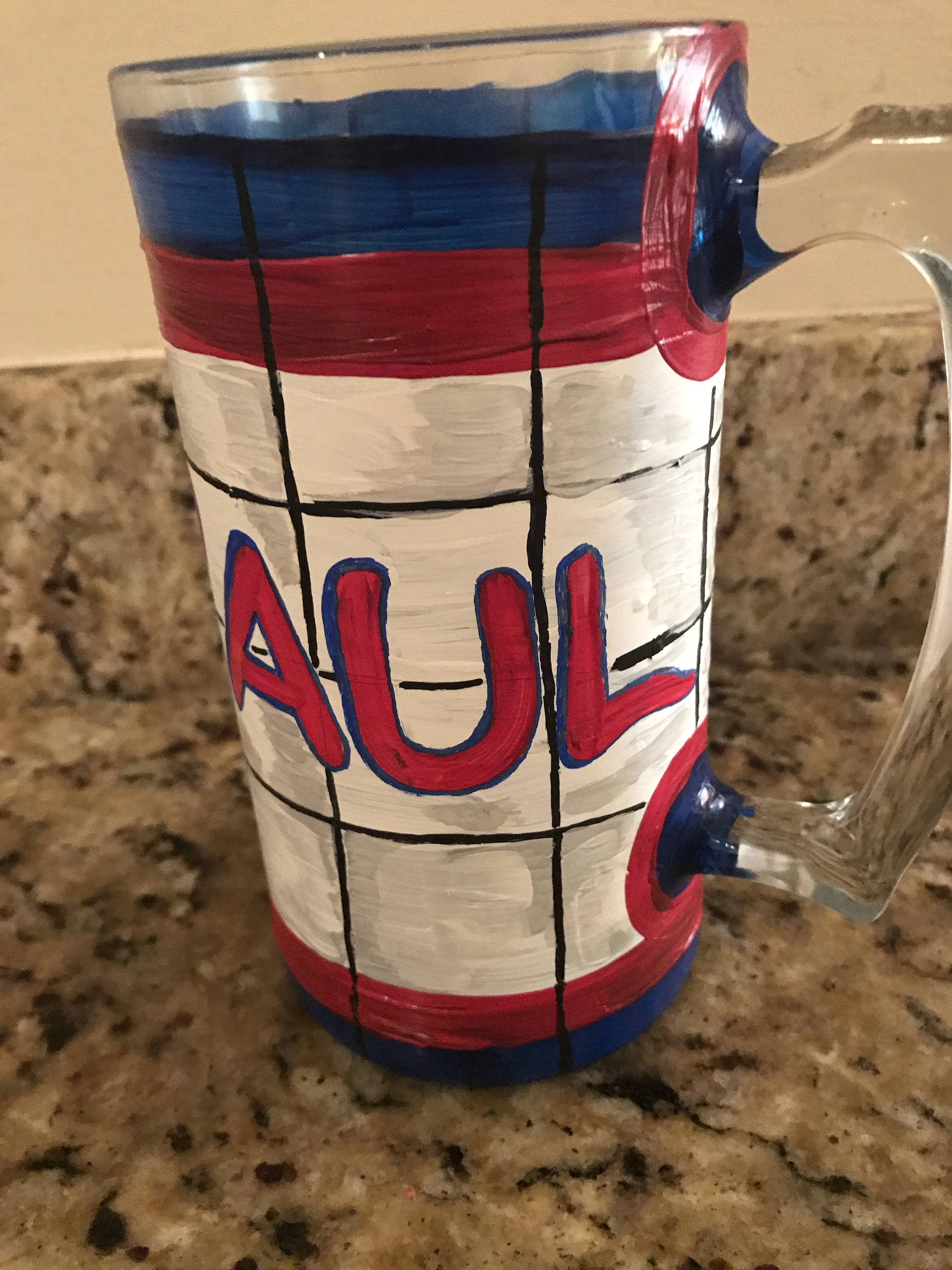 New York Rangers Hockey Painted Glass Mug SPORTS - Etsy