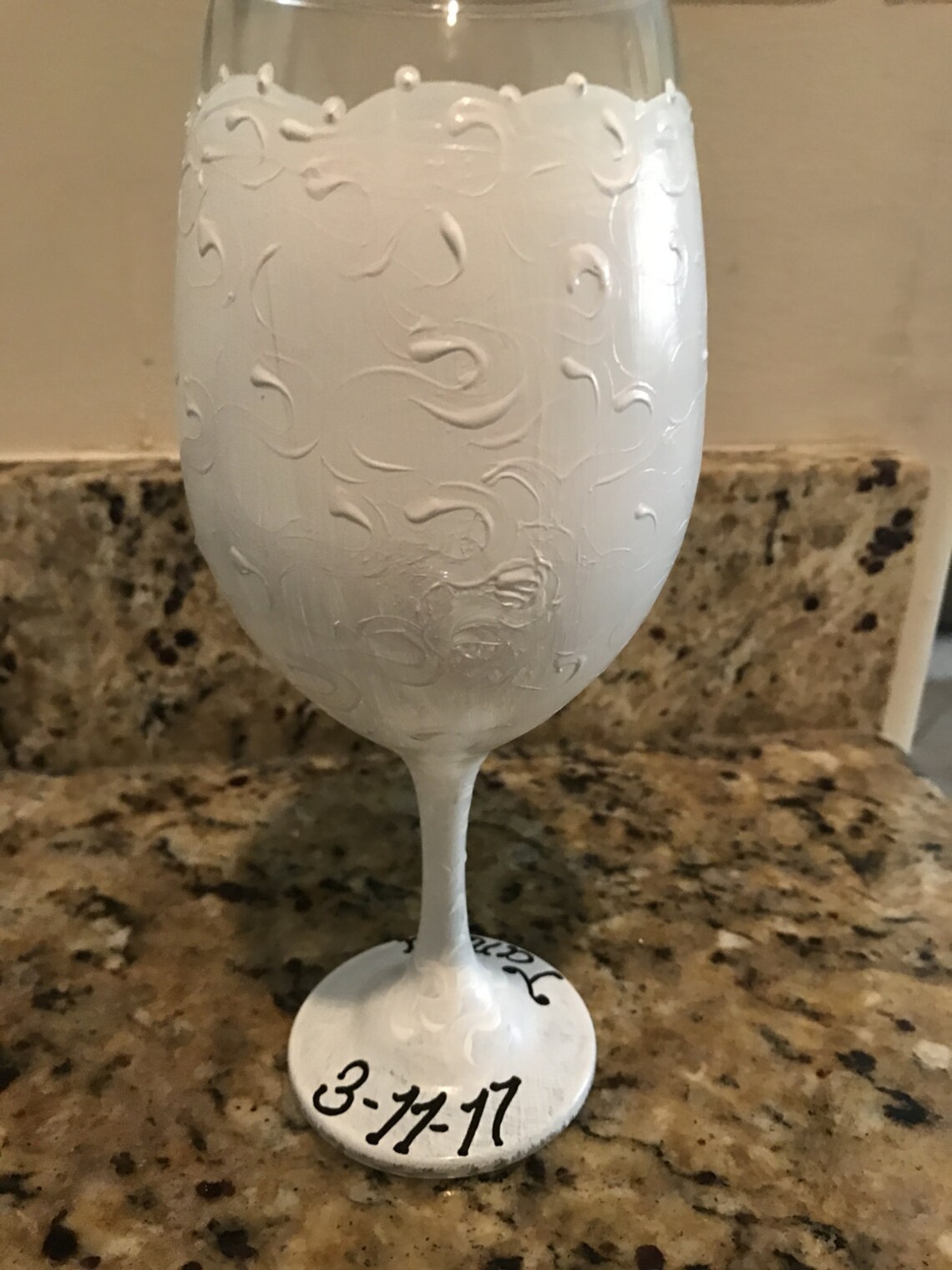 Bride Wedding Dress Wine Glass Personalized Etsy