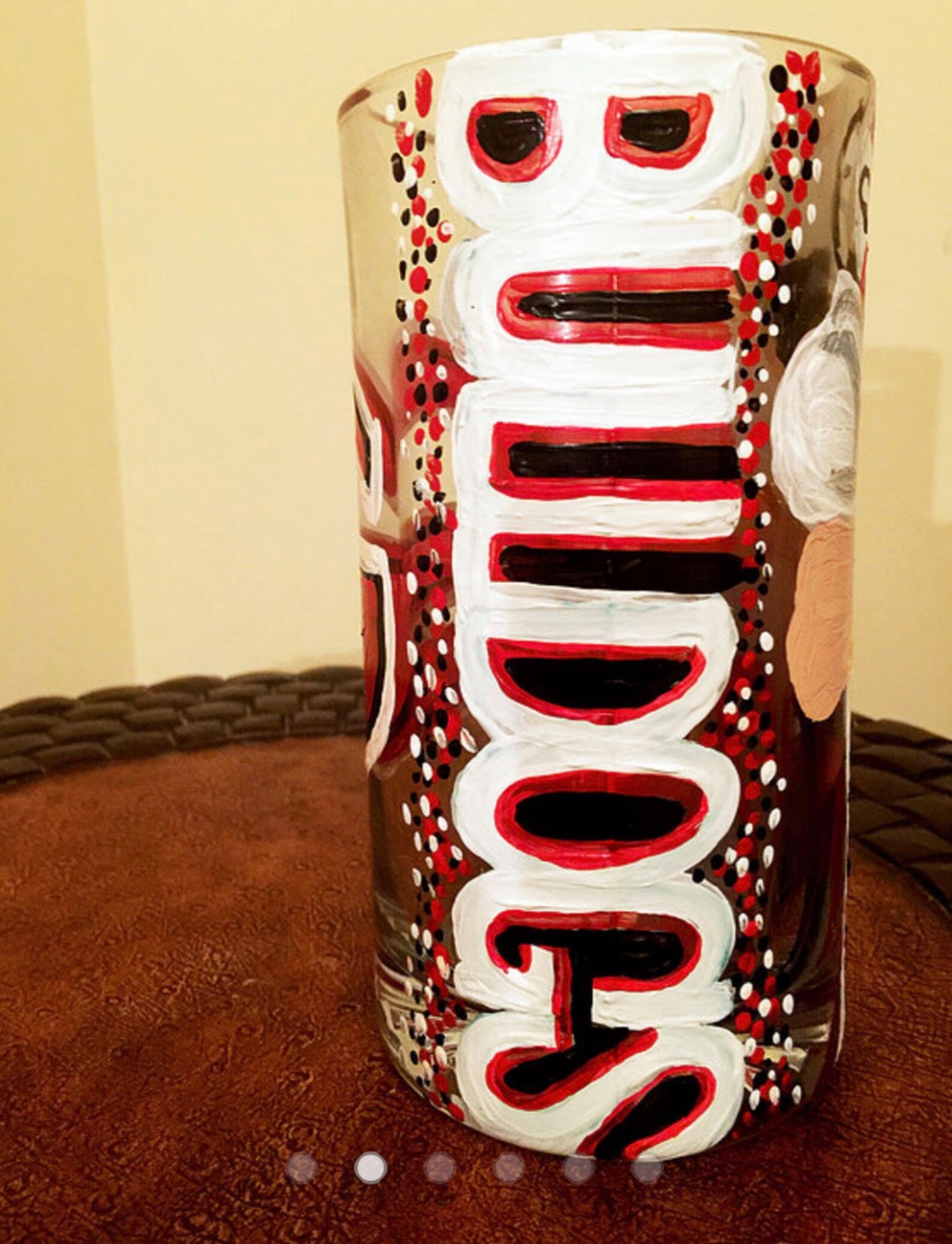 Georgia Bulldogs UGA Character Hand Painted SPORTS Glass Mug | Etsy