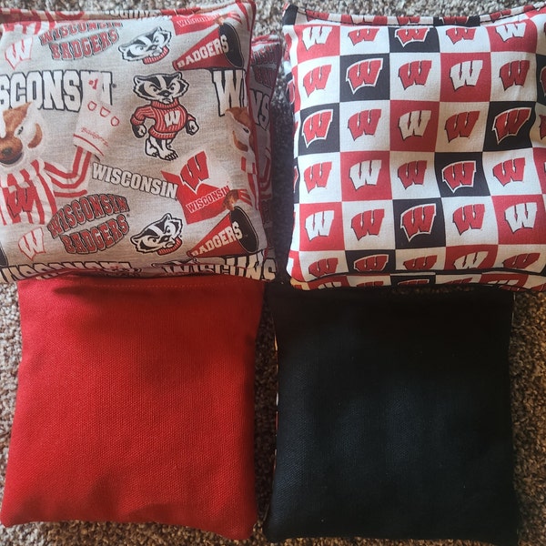 Clearance Sale!  Set of 8 University of Wisconsin bags - regulation size