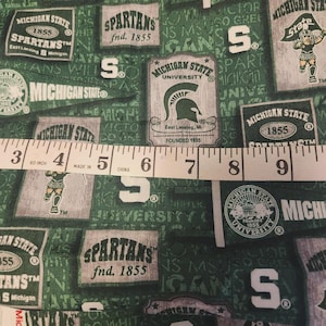 43&quot; x 42&quot; Michigan State Licensed cotton fabric