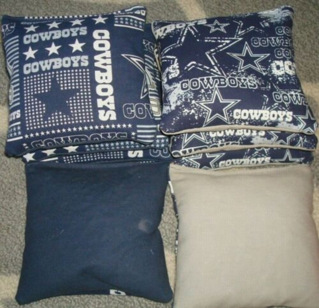 Clearance Sale Set of 8 Dallas Cowboys Cornhole Bags Regulation Size Etsy