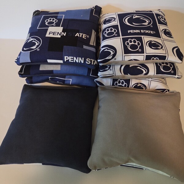 Clearance Sale!  Set of 8 Penn State University cornhole bags - regulation size