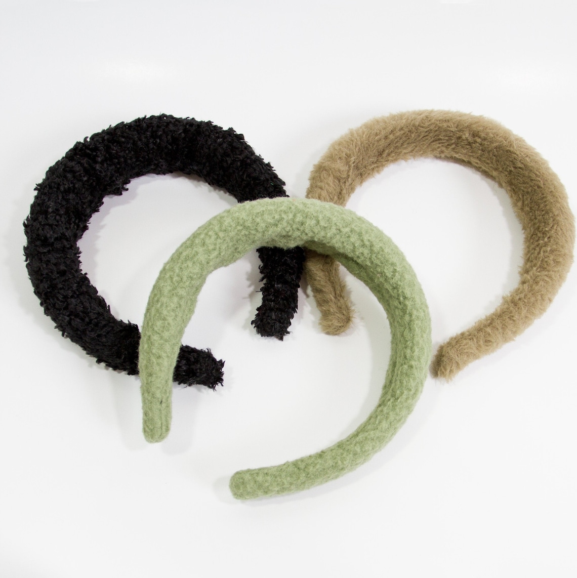 Fuzzy Green Headband Faux Fur Headband Padded Headband for Etsy