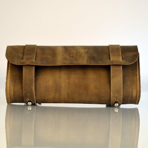 Leather handlebar bag, bicycle saddlebag, bicycle bag, bicycle purse, bike purse, bike pannier, bicycle pannier, gifts for cyclists