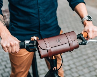 NOUVEAU ! Sacoche de guidon en cuir, sacoche de vélo, sacoche de vélo, sac à main de vélo, sac à main de vélo, sacoche de vélo, sacoche de vélo, cadeaux pour cyclistes