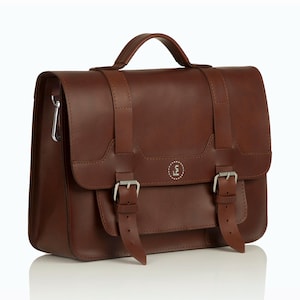 OXFORD RIDE Leather bicycle bag, water-repellent leather, perfect gifts for cyclists, hand-crafted