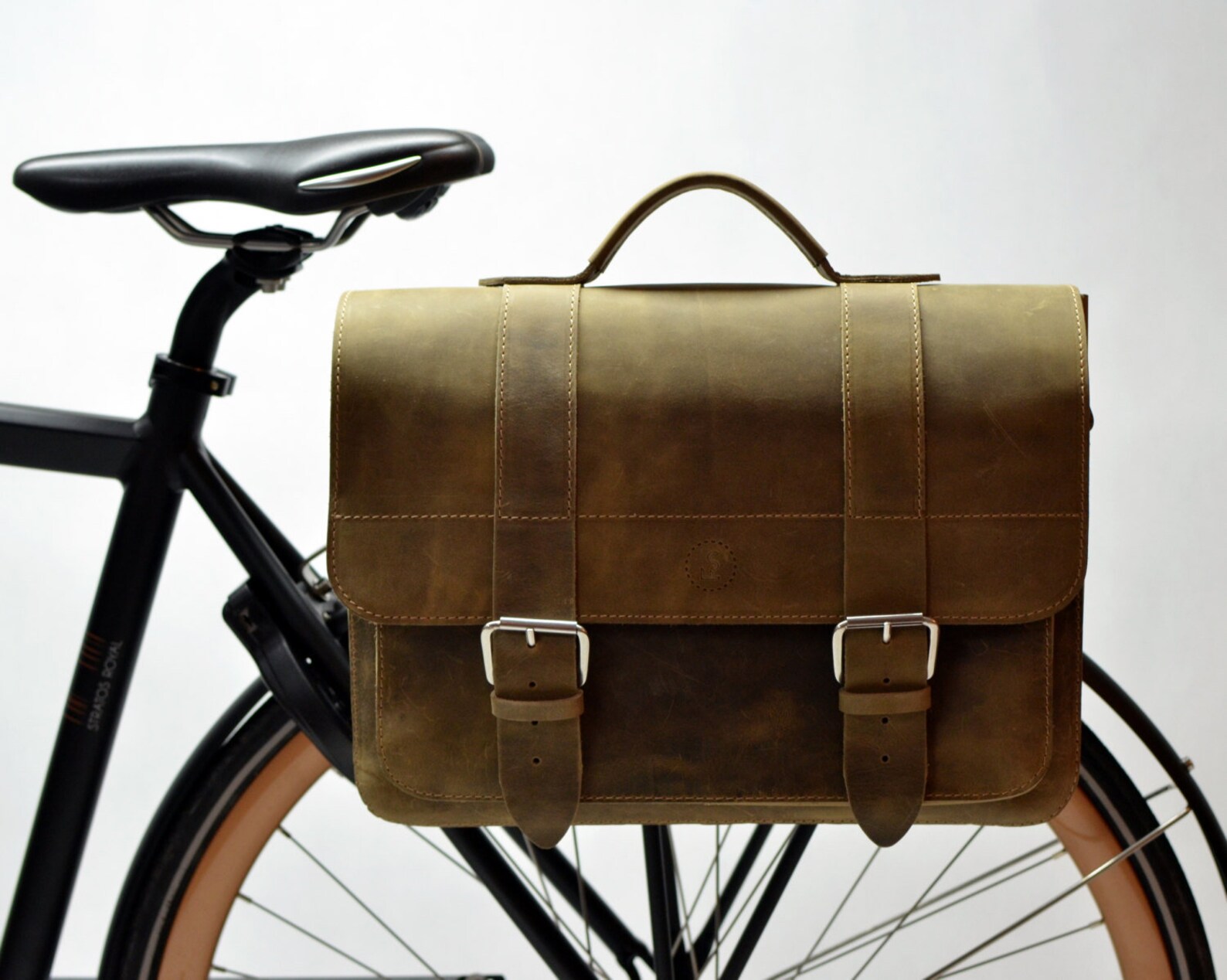 Leather Bicycle Bag Bicycle Pannier Bicycle Shoulder Bag Etsy