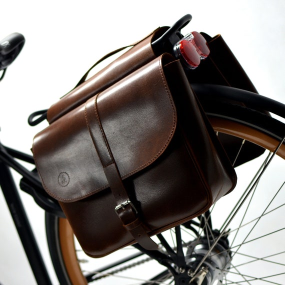 leather bike panniers