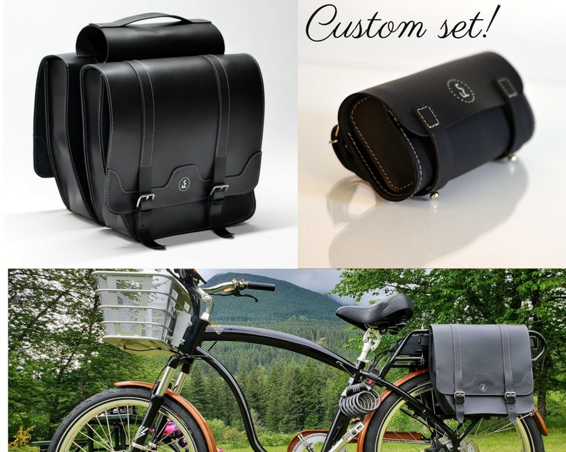 Doppelbicycle Tasche und Bike Lock Bild 1