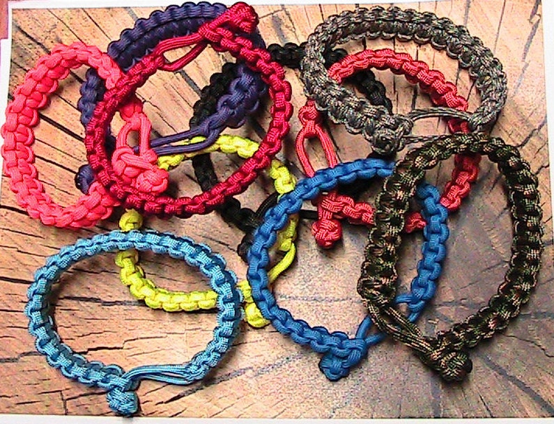 Paracord Bracelet Diamond Knot Cobra Weave Etsy