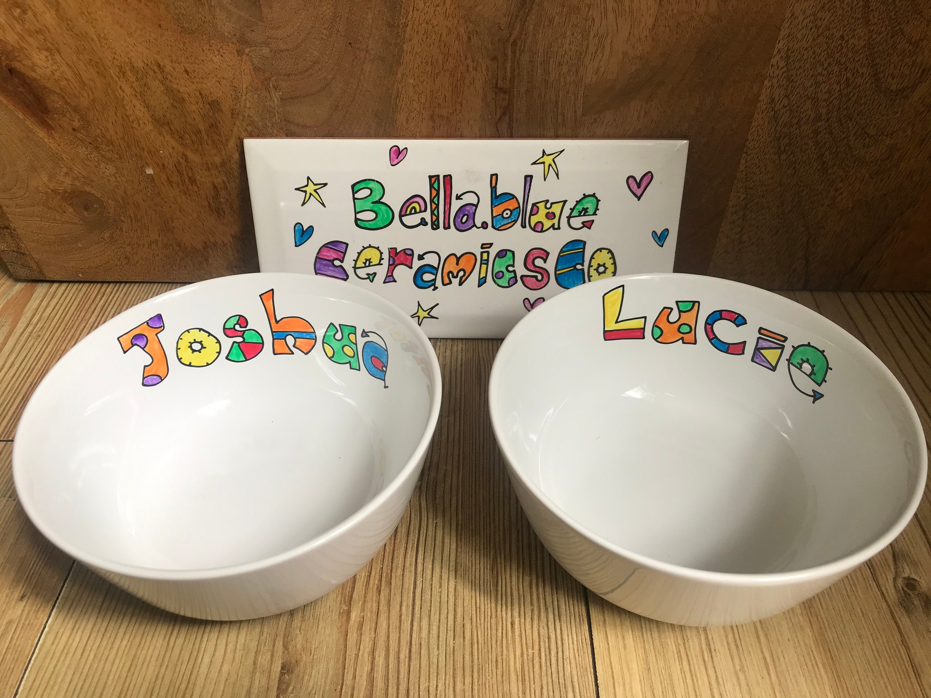 Personalised Hand Painted Cereal Bowl Customised With Your Etsy UK