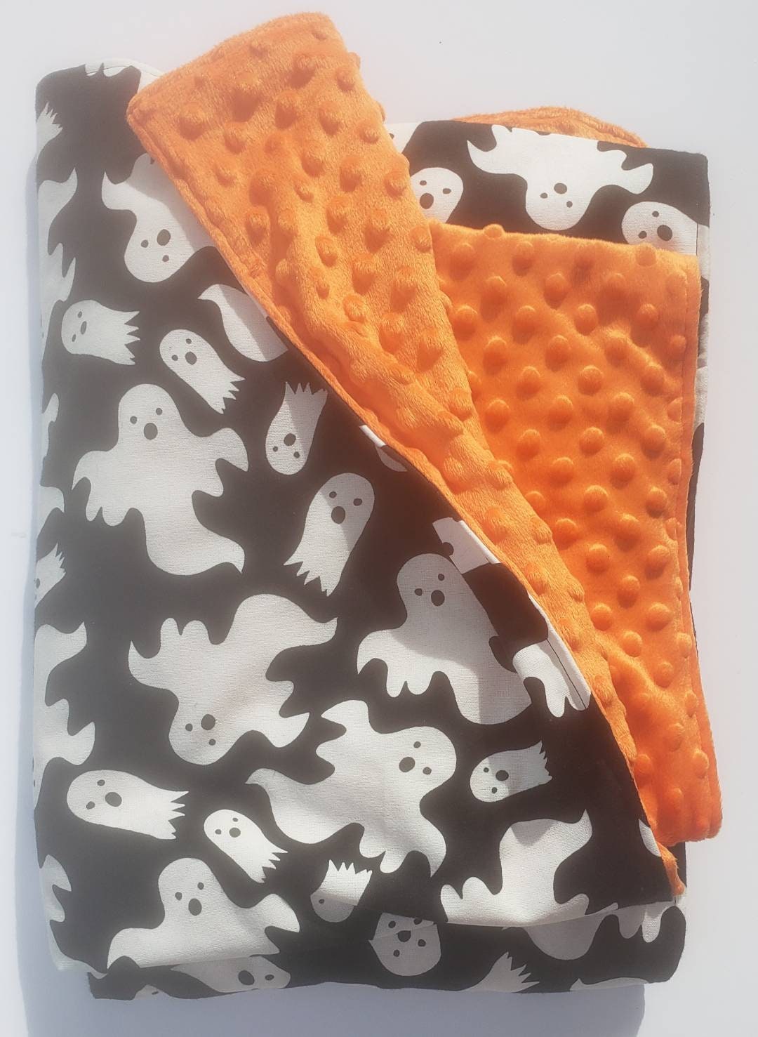 Security Blanket, Halloween, Ghost,Lovey for Kids,Baby Blanket, Halloween blanket, Personalized Blanket, Glow in the dark, Trick or Treat