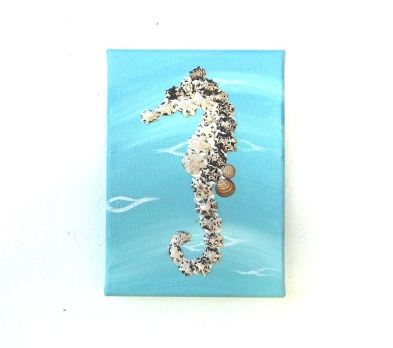 Watercolor Seahorse Painting Seahorse Wall Art Seahorses Etsy