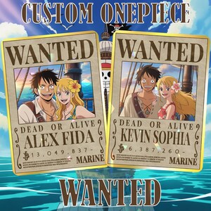 Custom Anime Wanted Trading Card, Anime Portrait Gift Custom, Gift Printable Art, Birthday Gift, Anniversary Gift,Trading Card anime custom