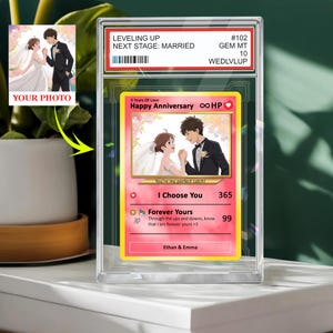 Benutzerdefinierte Anime Paar Porträt, personalisierte Geburtstagsgeschenk, Cartoon Karte für Freund Freundin, süßes Paar Zeichnung, Geburtstagskarte