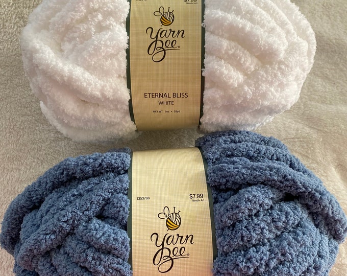 Yarn Bee Eternal Bliss Yarn Chunky Blanket Yarn Skein Many Colors Cozy Soft Chenille Style Yarn