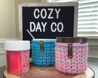 Handmade Ice Cream Pint Cozy | Crochet Ice Cream Holder | Ice Cream Accessory | Pint Sleeve Insulator | Ninja Creami Pint Cozy | Cozy Gifts