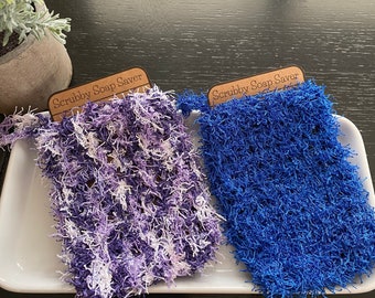 Scrubby Soap Saver | Exfoliating Soap Bag | Handmade Bar Soap Sack | Crochet Soap Saver Pouch | Loofah for Handmade Soap | Perfect for Gifts