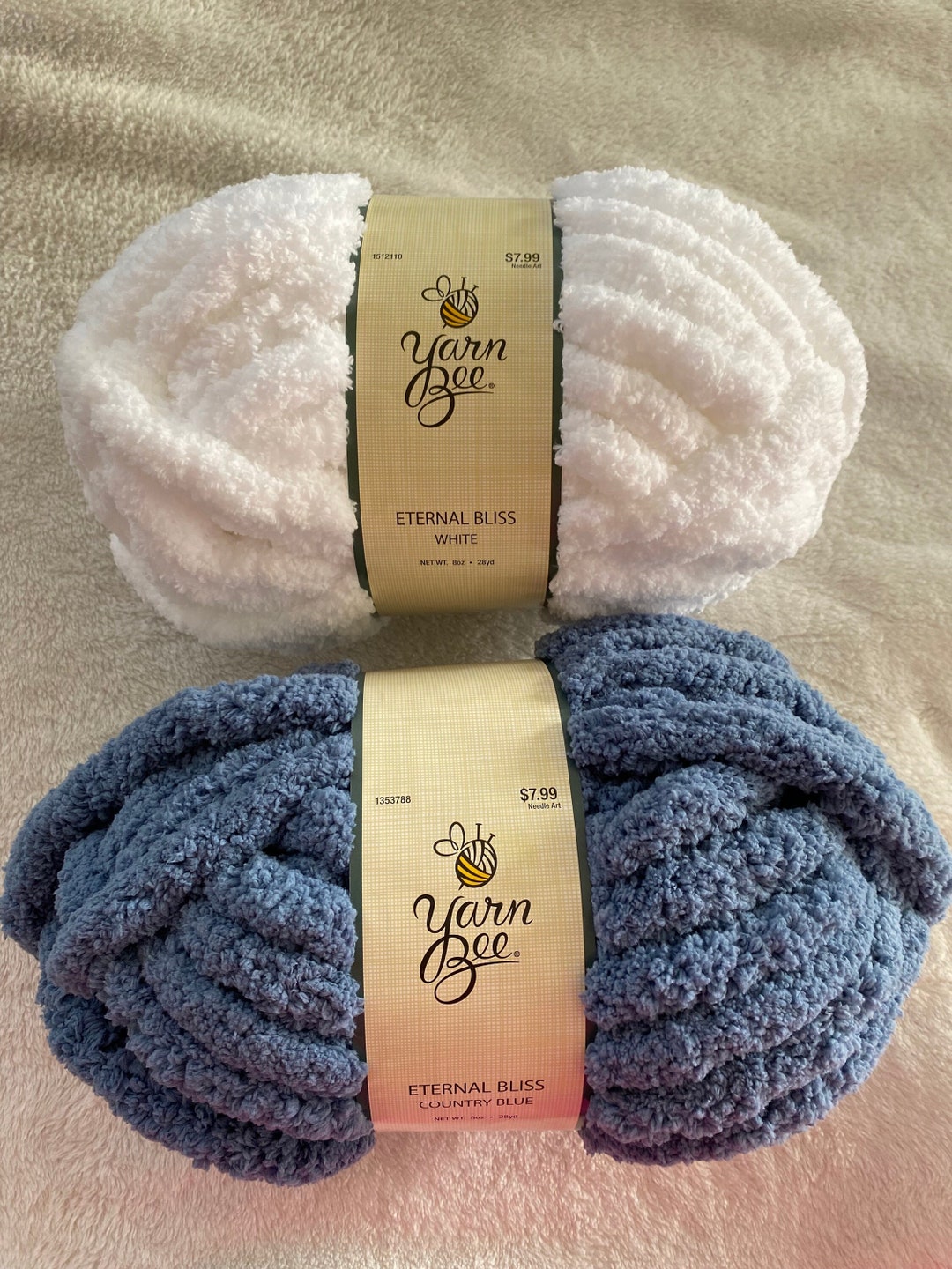 Yarn Bee Eternal Bliss Yarn Chunky Blanket Yarn Skein Many Colors Cozy