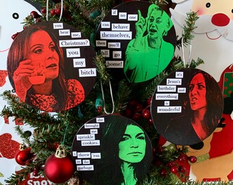 Real Housewives, Christmas Ornaments, Magnets, OR Coasters (set of 4)