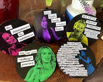 Best of RHOSLC Set B, Real Housewives Gifts - Coasters, Magnets, OR Ornaments, Real Housewives of Salt Lake City