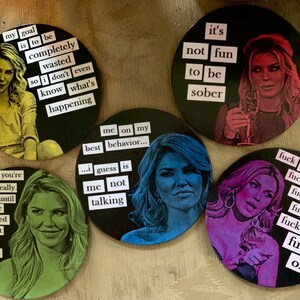 RHOBH Brandi Glanville, Real Housewives of Beverly Hills, Coasters, Magnets, OR Christmas Ornaments (set of 5)