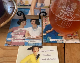 WAP Coasters, Vintage Housewives, 4"x4"