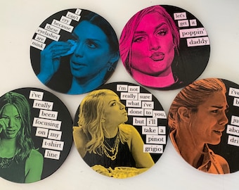 Vanderpump Rules, VPR, Ladies Coasters, Ornaments, (or) Magnets (set of 5)