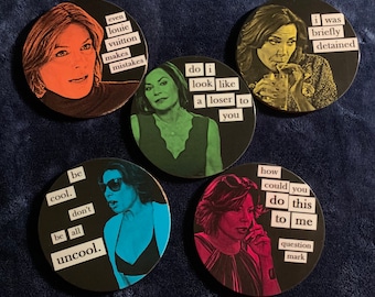 Luann de Lesseps Coasters, Magnets, or Ornaments (Set of 5)
