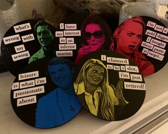 Southern Charm, Set A, Coasters, Ornaments, (OR) Magnets (Set of 5)