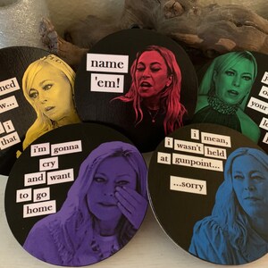 RHOBH Sutton Stracke, Real Housewives of Beverly Hills, Coasters, Magnets, OR Christmas Ornaments (set of 5)