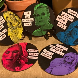 RHONY Tinsley Mortimer Coasters, Magnets, or Ornaments (Set of 5)
