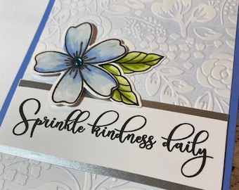 Set van 6 prachtig unieke handgemaakte wenskaarten van hoge kwaliteit - gewoon omdat, aanmoediging, vriendschap