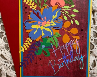 Assortiment van 5 kleurrijke 5x7 wenskaarten #204