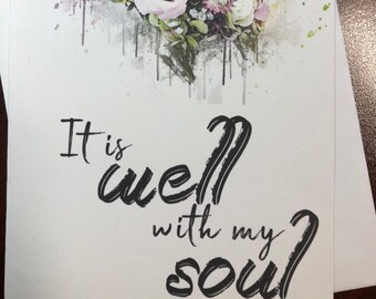Item 107 Happy Birthday Greeting Card May He Grant You Etsy