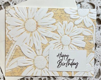 Doos met 6 elegante wenskaarten - Assortiment kaarten met reliëf #210