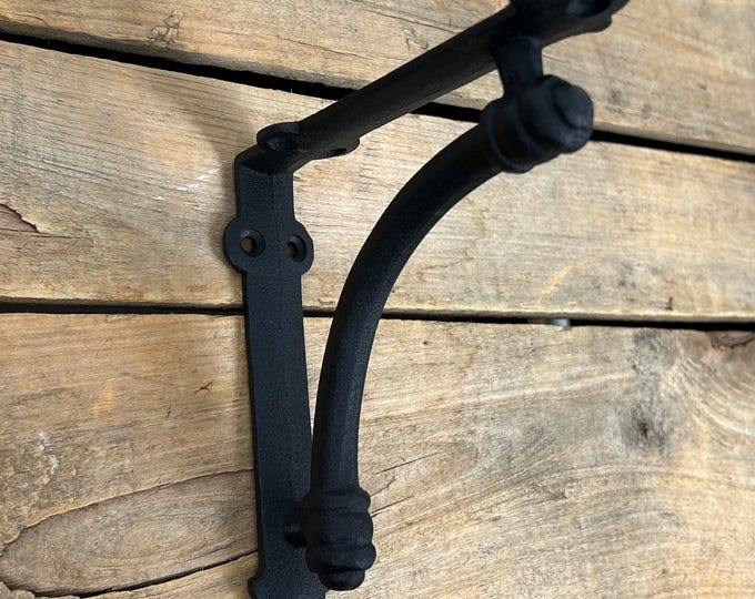 Black Cast Iron Shelf Bracket