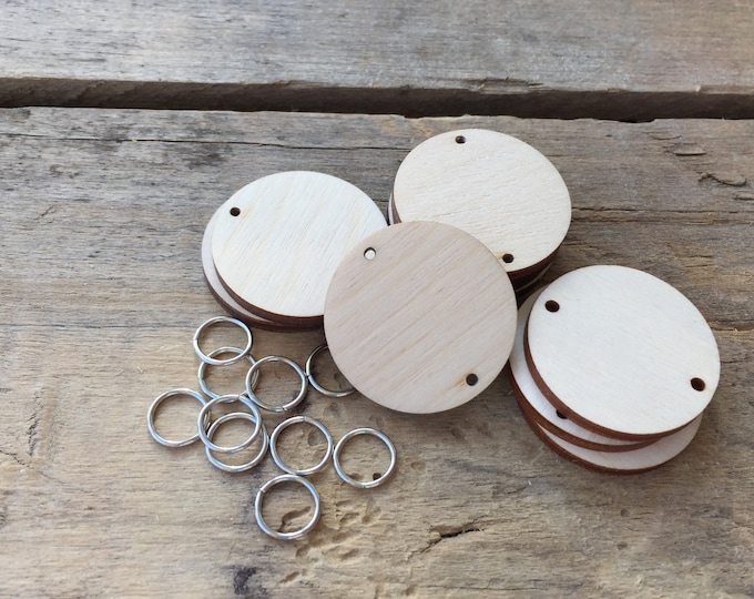 25pk Wooden Circle Tags for the Family Calendar Board