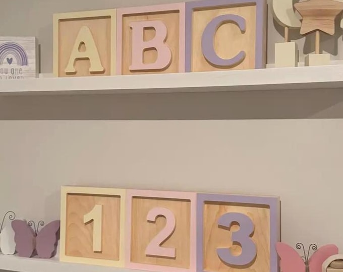 Large Wooden Letter Blocks