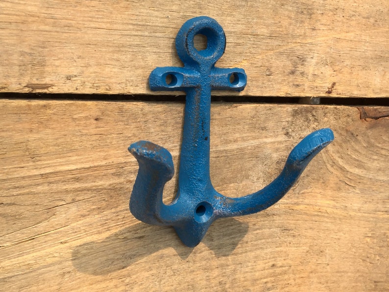 Anchor Wall Hooks Cast Iron Anchor Hook Black Anchor Coat ...