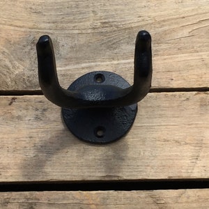 Tool Hanging Wall Hook, Cast Iron Tool Hanging Bracket, Heavy Duty Tool Hanging Hook, U shaped Hook image 4