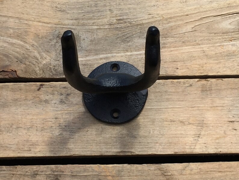 Tool Hanging Wall Hook, Cast Iron Tool Hanging Bracket, Heavy Duty Tool Hanging Hook, U shaped Hook image 4