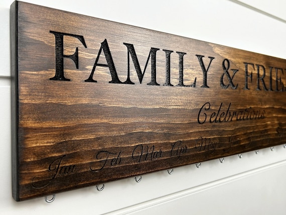 Family & Friends Celebrations Calendar Board