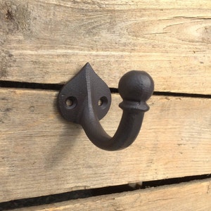 Single Round Cast Iron Coat Hooks, Cast Iron Wall Hook