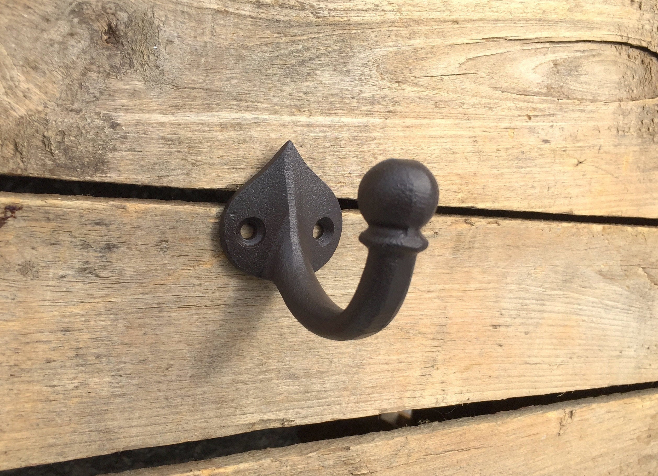 My Fancy Farmhouse Rustic Cast Iron Coat Hooks - Lebanon