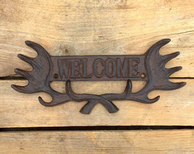 Antler Welcome Sign