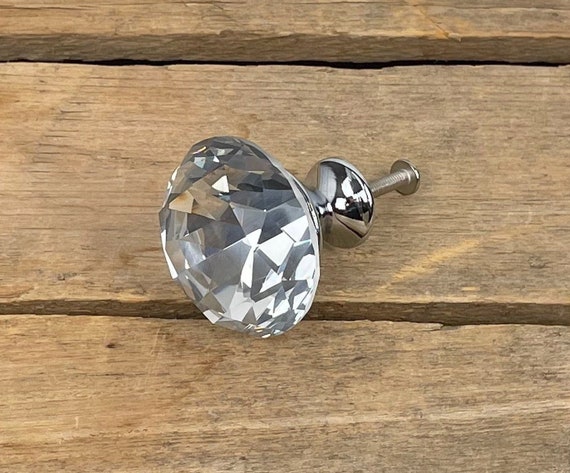 Faceted Glass Drawer Knobs