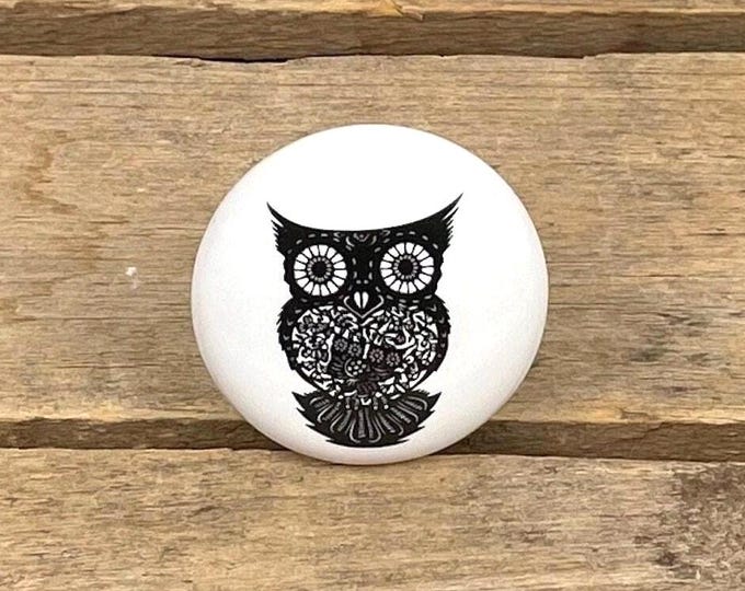 Owl Ceramic Drawer Knob