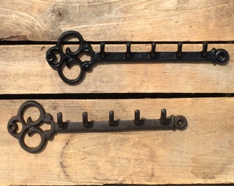 Rustic Cast Iron Key Rack